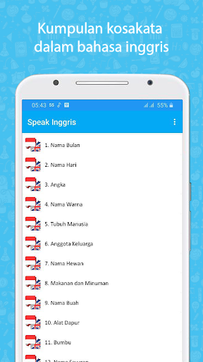 Kosakata Bahasa Inggris Lengka