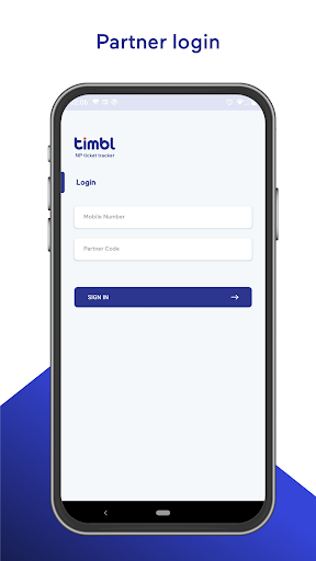 Android application timbl Partner screenshort