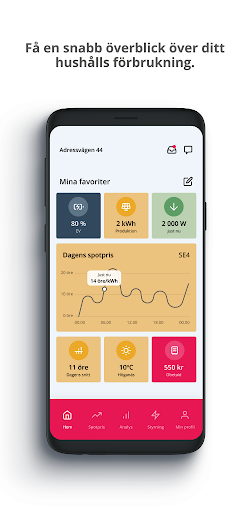 Android application Höganäs Energi screenshort