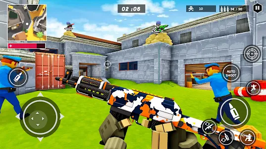 전쟁 총게임- 경찰 총격전 시뮬레이션 총 쏘는 게임