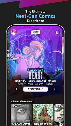 Android application Macroverse: Next Gen Comics screenshort