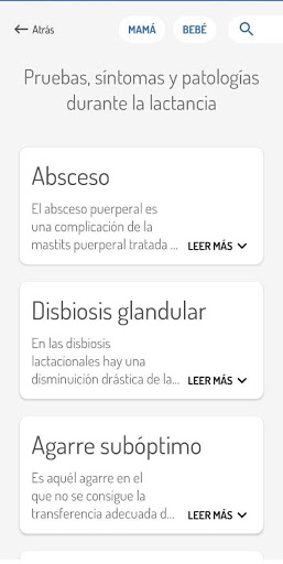 LactApp Medical Screen 3