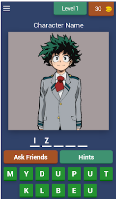 My Hero Academia Quiz - Screenshot 1