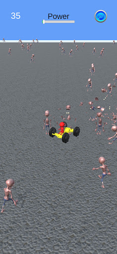 Android application Crush zombies by car screenshort
