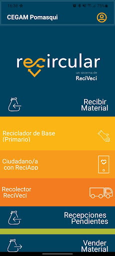 Android application Recircular screenshort