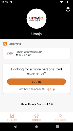 Umoja Events Screen 2
