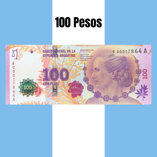 100 pesos (argentinos) logo