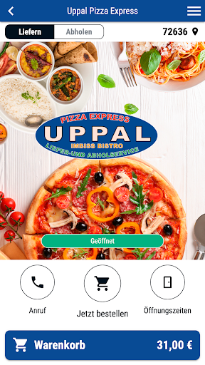 Android application Uppal Pizza Express screenshort