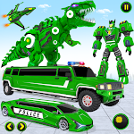 Cover Image of 下载 Limo Car Dino Robot Car Game 100 APK