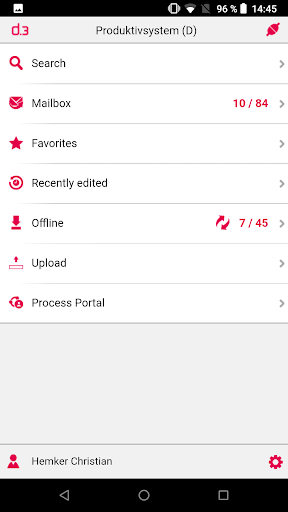 Android application d.3 mobile screenshort