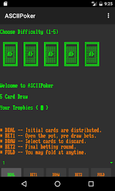 ASCIIPoker - Screenshot 1