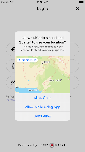 Android application DiCarlo's Food and Spirits screenshort