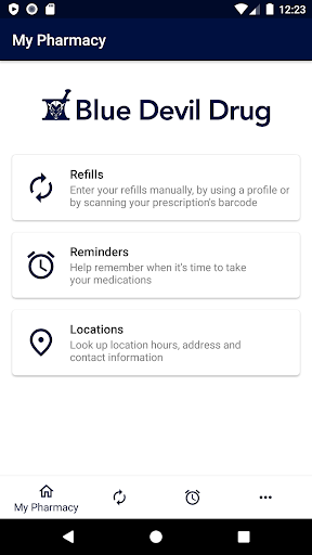 Android application Blue Devil Drug screenshort