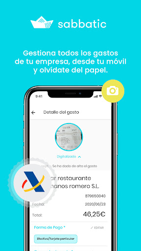 Android application Sabbatic - Control de gastos screenshort