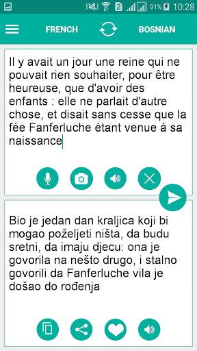 Android application Bosnian French Translator screenshort