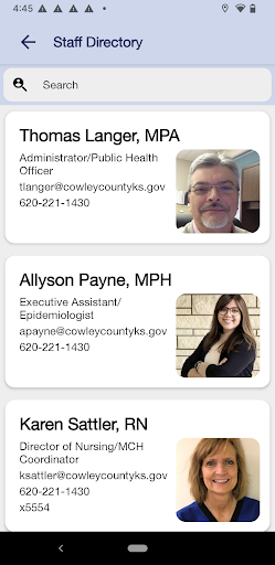 City-Cowley County Health Dept Screen 2