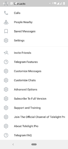 Android application Telelight-Accessible Telegram screenshort