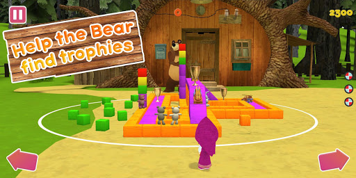Masha and the Bear Game with the Ball 3D