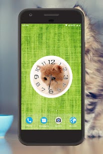 Kitten Clock Live Wallpaper Screenshot