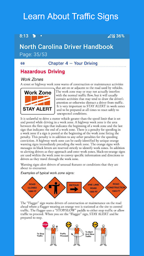 Driver Handbook North Carolina Screen 2