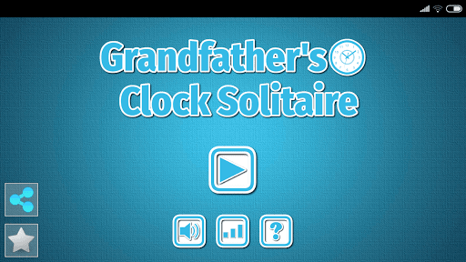 Android application Grandfather's Clock Solitaire screenshort