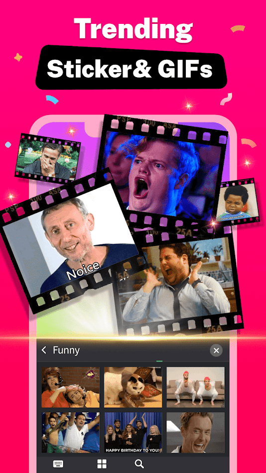 #4. GO Keyboard - Themes & Emojis (Android) Podle: Video Editor & Video Maker Dev