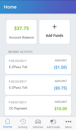 Android application Good To Go! Tolls screenshort