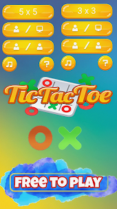 Tic Tac Toe 2 Player: XXX OOO
