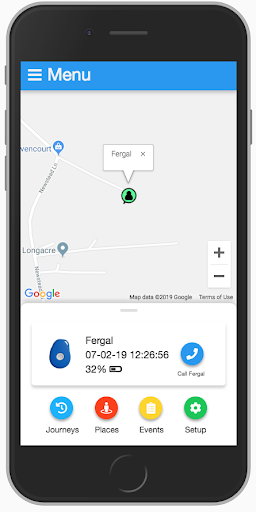 Android application Safer Walking screenshort