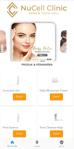 NuCell Clinic Screen 2