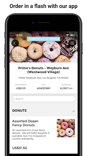 Android application Primo's Donuts screenshort