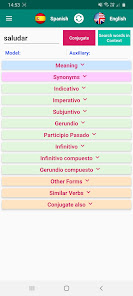 Screenshot 1 Conjugación verbo español android