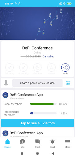 DeFi Conference App Screenshot 1 - AppWisp.com