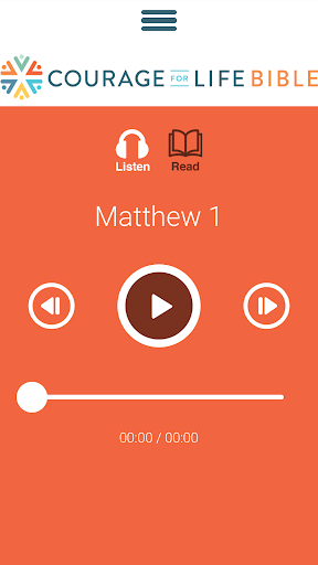 Android application Courage For Life Bible screenshort