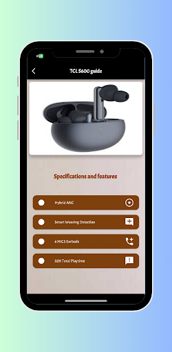 Android application TCL S600 guide app screenshort