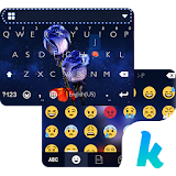 Neon Rose Emoji Kika Keyboard icon