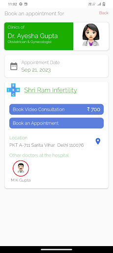 SR Infertility&Medical Centre Screen 2