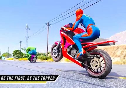 Spider Hero Moto Bike Stunt