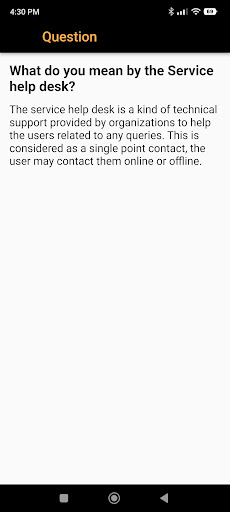 Help Desk Interview Question Screen 2