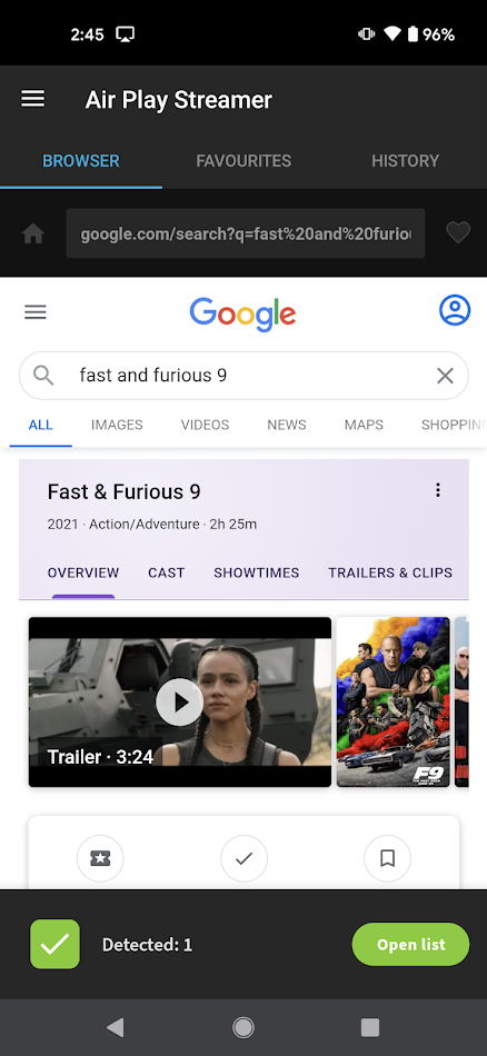 #1. Streamer for Apple TV AirPlay (Android) โดย: KRAFTWERK 9 LTD