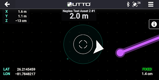 UTTO vLocate® Mapper Screen 2