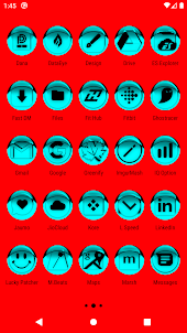 Cyan Icon Pack Style 1