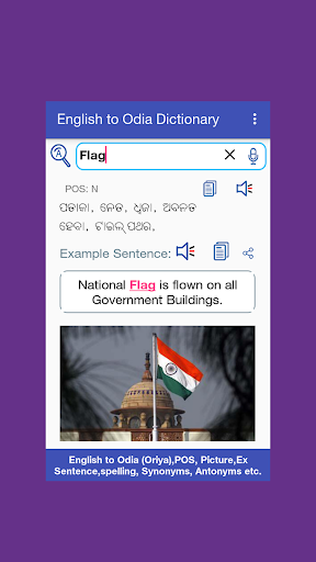 English to Odia Dictionary Screen 3
