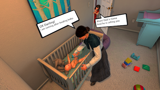 Mother Simulator - Family Game Varies with device APK screenshots 4
