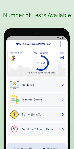 NJ DMV Permit Test Guide Screen 3