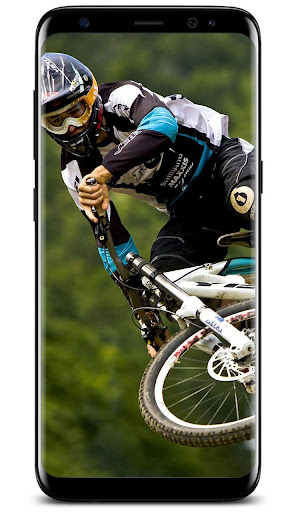 Downhill MTB Action Wallpaper