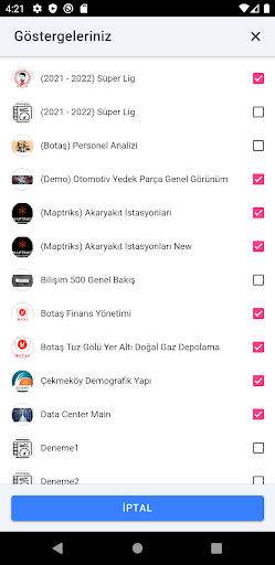 Android application Bussion Analytics screenshort
