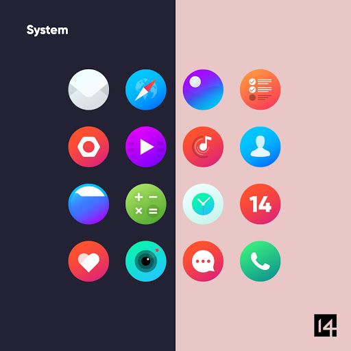 Hera Icon Pack - Ícones do círculo