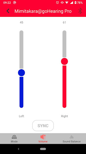 Android application goHearing Pro screenshort
