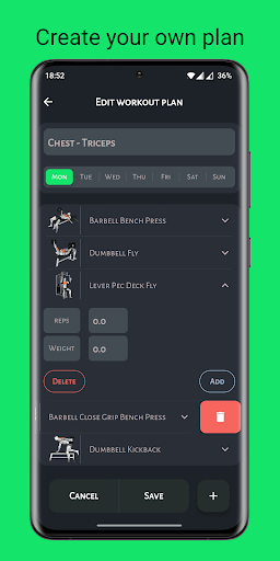 GymNotes Screen 2
